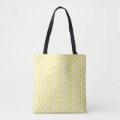 Light Yellow Circular Pattern Tote Bag (Voorkant)