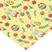 Light Yellow Easter Pattern Table Runner Korte Tafelloper (Hoek)