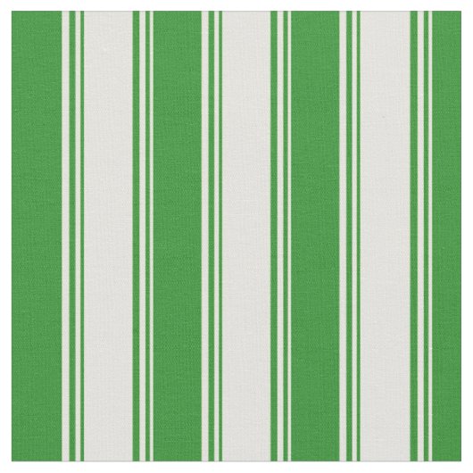 Light Yellow en Forest Green Lines Pattern Stof (Close Up)