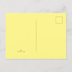 Light Yellow #FFF888, Marzipan Aankondigingskaart
