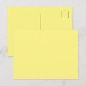 Light Yellow #FFF888, Marzipan Aankondigingskaart (Voorkant / Achterkant)