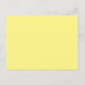 Light Yellow #FFF888, Marzipan Aankondigingskaart (Voorkant)