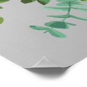 Light Yellow & Grey Peony & Rose Floral Wedding Poster (Hoek)