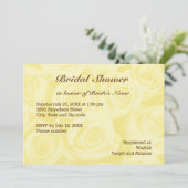 Light Yellow Rose Background Vrijgezellenfeest nod Kaart (Staand voorkant)