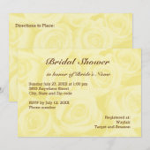 Light Yellow Rose Background Vrijgezellenfeest nod Kaart (Voorkant / Achterkant)