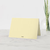 Light Yellow Simple Weddenschap Hartelijk dank Bedankkaart (Achterkant)