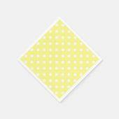 Light Yellow White Polka Dots Pattern Servetten (Hoek)