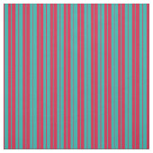 Light Zee Green en Crimson Pattern of Stripes Stof (Swatch)