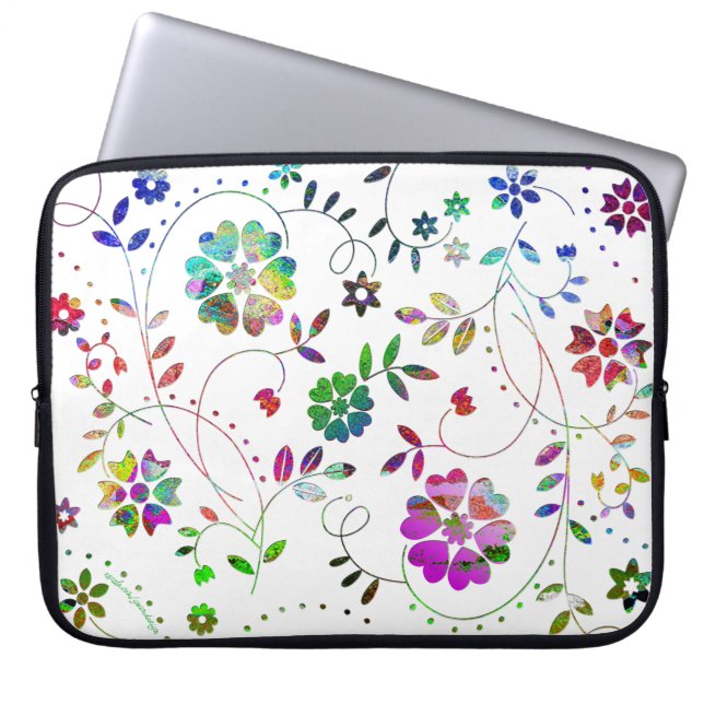 'LightBloom' Laptop Sleeve (Voorkant)