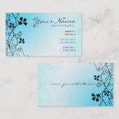 LightBlue Florali-Visitekaartje Visitekaartje (Voorkant / Achterkant)