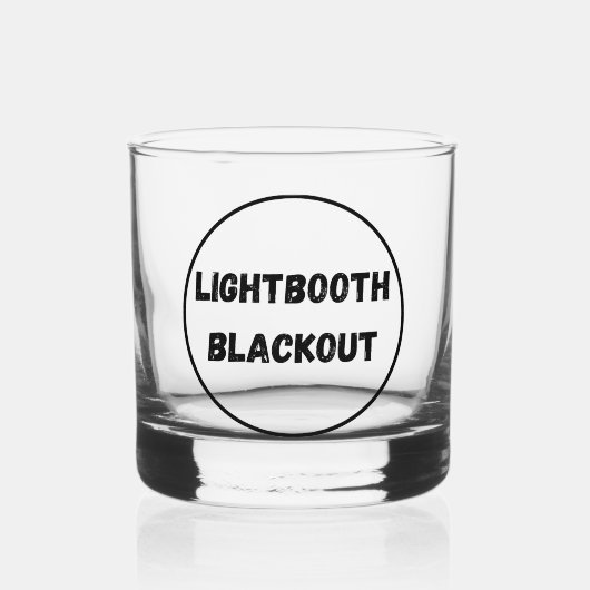 Lightbooth Blackout Whiskey Glass Whisky Glas (Voorkant)