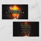 Lightbulb afbeelding afdekking elektrisch visitekaartje (Voorkant / Achterkant)