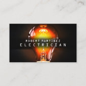 Lightbulb afbeelding afdekking elektrisch visitekaartje (Voorkant)