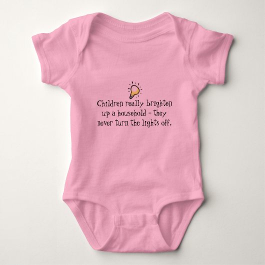 Lightbulb Baby Romper (Voorkant)