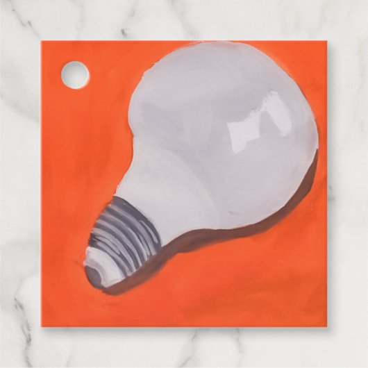 Lightbulb Bedankjes Labels (Voorkant)