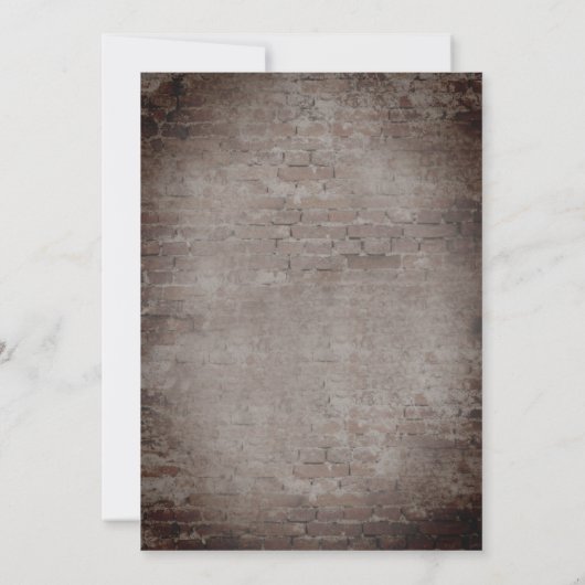 Lightbulb Botanical Garland Brick Virtual Kaart (Achterkant)