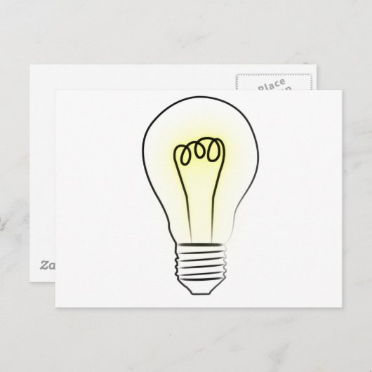 Lightbulb Briefkaart (Voorkant / Achterkant)