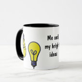 Lightbulb Bright Ideeën Design Mok (Voorkant links)