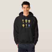 Lightbulb Characters Mannen Hoodie (Voorkant volledig)