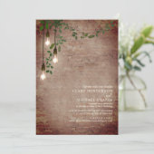 Lightbulb Greenery Garland Brick Virtual Kaart (Staand voorkant)