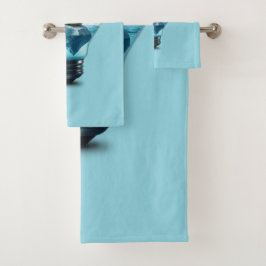 Lightbulb Iceberg - Polar Bear in a Lightbulb Bad Handdoek