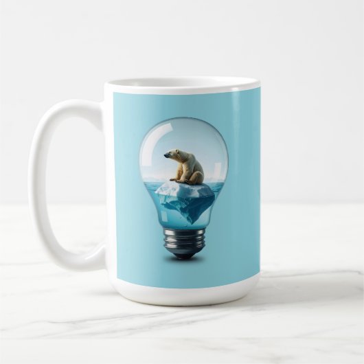 Lightbulb Iceberg - Polar Bear in a Lightbulb Koffiemok (Links)
