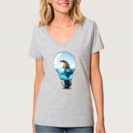 Lightbulb Iceberg - Polar Bear in a Lightbulb T-shirt