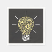 Lightbulb Idea Papieren servetten (Voorkant)