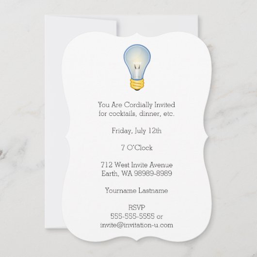 Lightbulb Kaart (Voorkant)