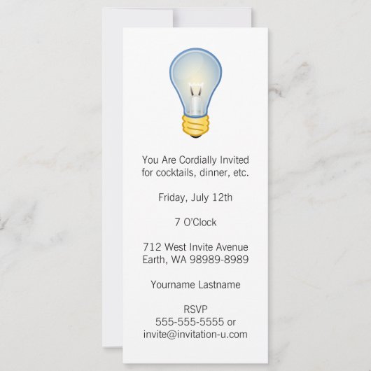 Lightbulb Kaart (Voorkant)