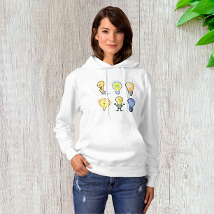 Lightbulb karakters Vrouwen Hoodie