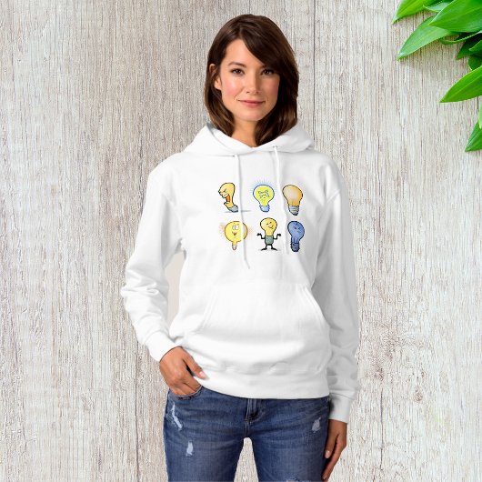 Lightbulb karakters Vrouwen Hoodie