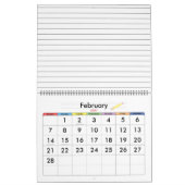 Lightbulb LG Schooljaarkalender met omlijnde pagin Kalender (Feb 2027)