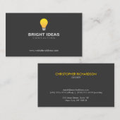LIGHTBULB LOGO nr. 3 Visitekaartje (Voorkant / Achterkant)