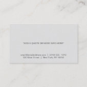 LIGHTBULB LOGO voor ELEKTRICIEN Visitekaartje (Achterkant)