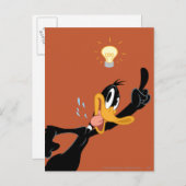 Lightbulb over DAFFY DUCK™'s Head Briefkaart (Voorkant / Achterkant)