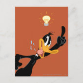 Lightbulb over DAFFY DUCK™'s Head Briefkaart (Voorkant)