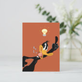 Lightbulb over DAFFY DUCK™'s Head Briefkaart (Staand voorkant)