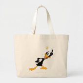 Lightbulb over DAFFY DUCK™'s Head Grote Tote Bag (Voorkant)