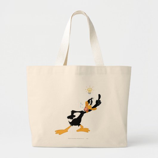 Lightbulb over DAFFY DUCK™'s Head Grote Tote Bag (Voorkant)
