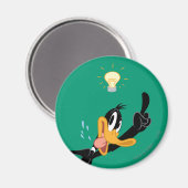 Lightbulb over DAFFY DUCK™'s Head Magneet (Voorkant / Achterkant)