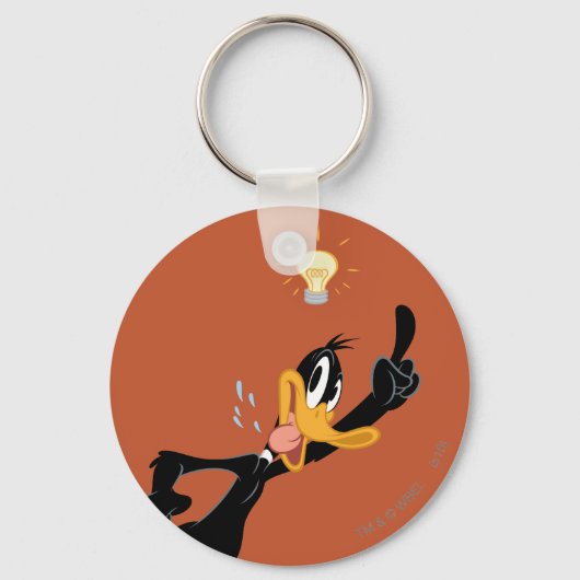 Lightbulb over DAFFY DUCK™'s Head Sleutelhanger (Voorkant)