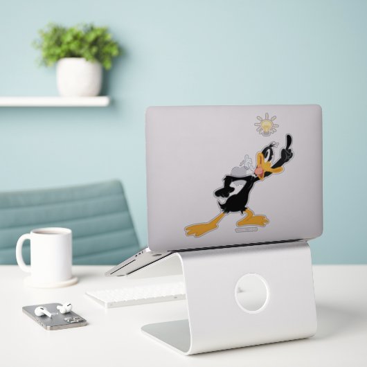 Lightbulb over DAFFY DUCK™'s Head Sticker (Laptop op bureau)