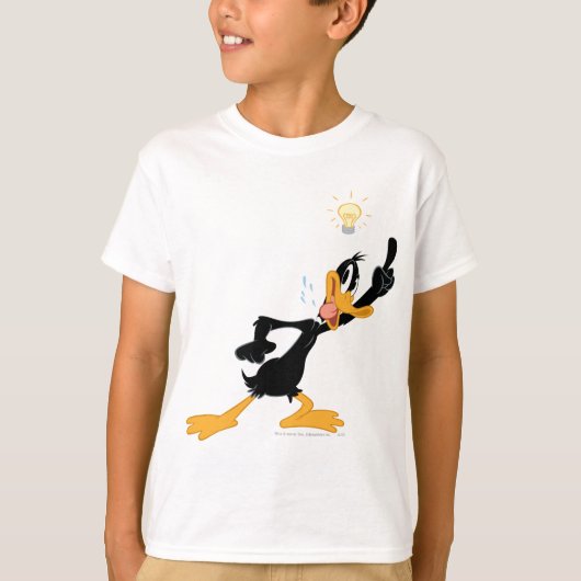 Lightbulb over DAFFY DUCK™'s Head T-shirt (Voorkant)
