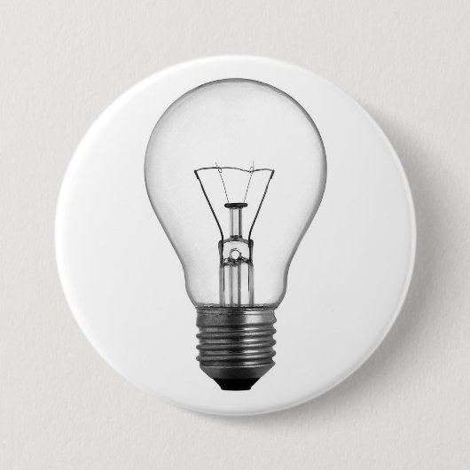 Lightbulb Ronde Button 7,6 Cm (Voorkant)