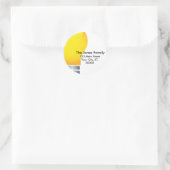 LightBulb Ronde Sticker (Tas)