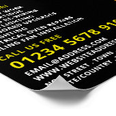 Lightbulb schets ontwerp, elektricien Adverteren Poster (Hoek)