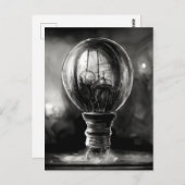 Lightbulb sketch briefkaart (Voorkant / Achterkant)