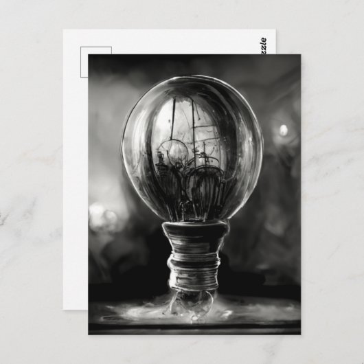 Lightbulb sketch briefkaart (Voorkant / Achterkant)
