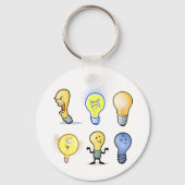 Lightbulb-tekens Sleutelhanger (Voorkant)